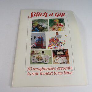 Stitch A Gift Book 1980s with patterns n book (complete) SEWING Machine patterns